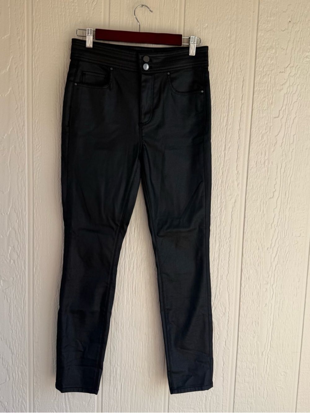 Ann Taylor Factory Black Skinny Jeans with High Waist